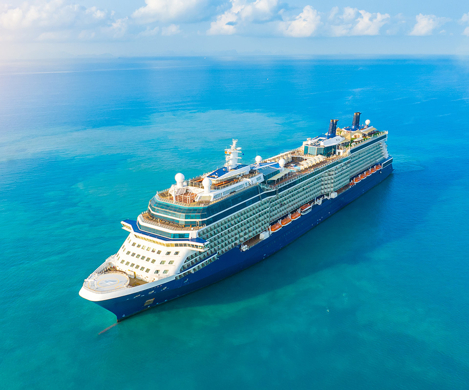 Concept,For,Vacation,And,Travel,With,A,Generic,Cruise,Ship